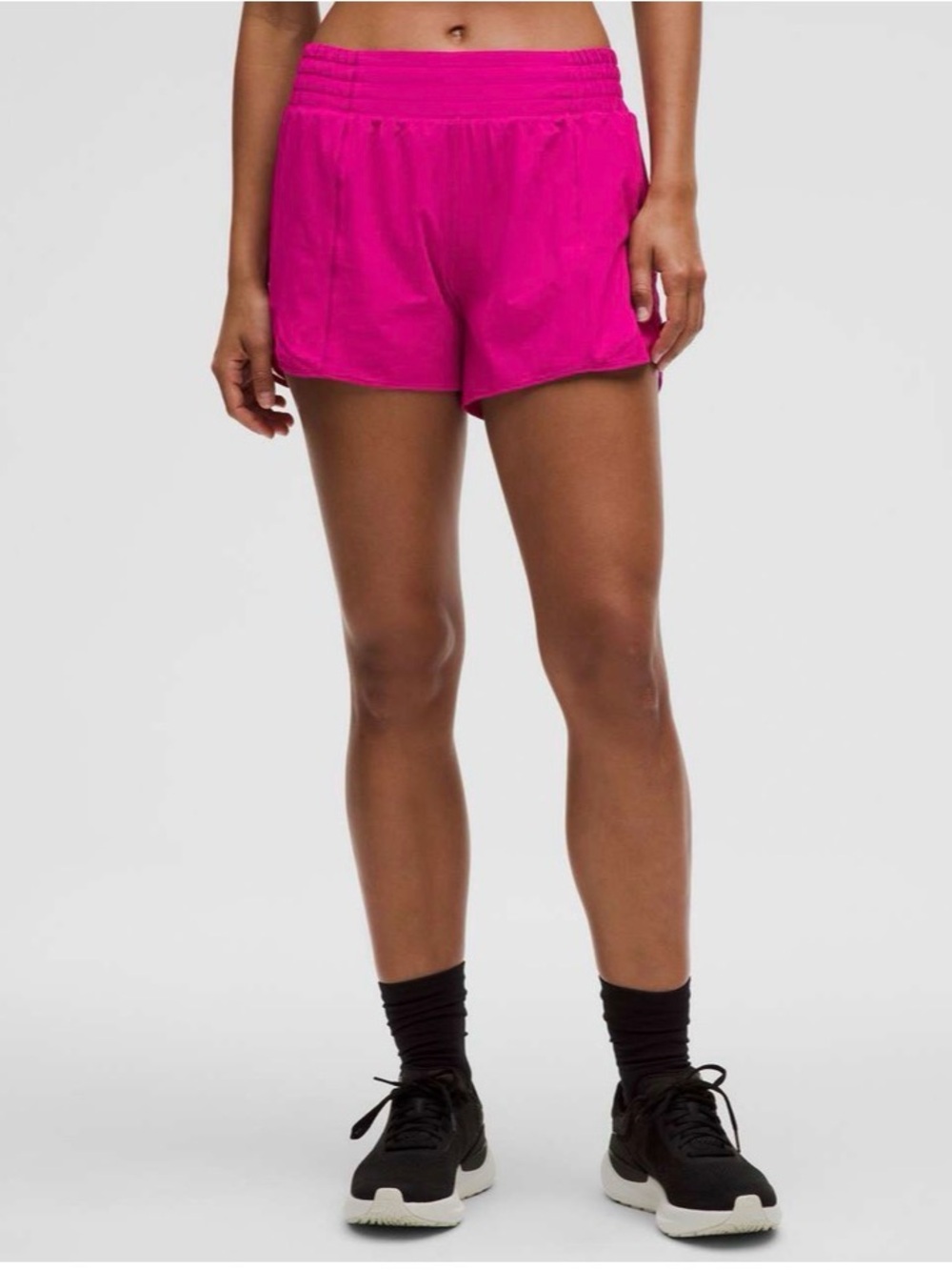 Lululemon Hotty Hot Shorts, 4”, Pink, Running Shorts, Reflective Strip, Liner